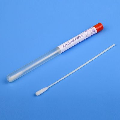 Gespritzte Nylonputzlappen CM-FS913 mit langem Rohr-/Plastiktasche DNA-Probenahme-Putzlappen