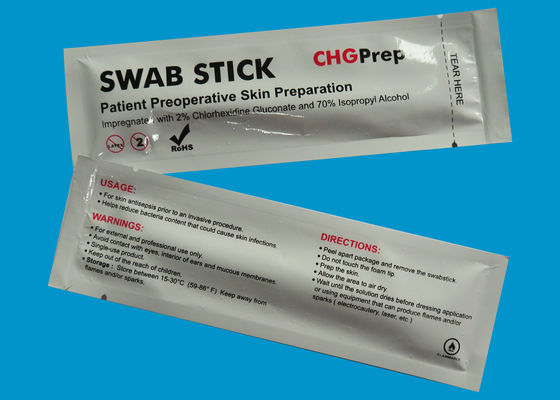 Haut antiseptischer CHG Chlorhexidine Swabstick-Verschluss-sterile Alkohol-Putzlappen