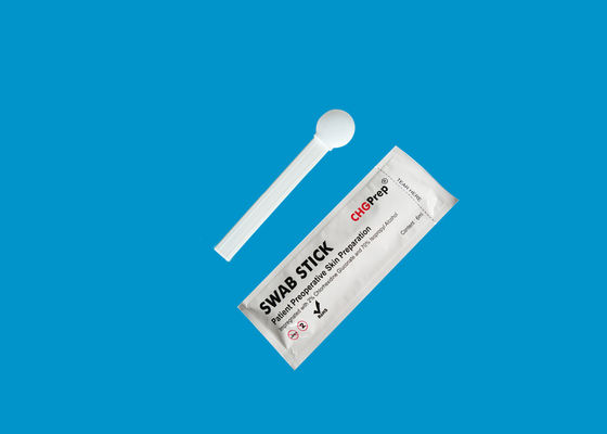 Der Chlorhexidine, der CHG vorbereitet, wischt Stock auf