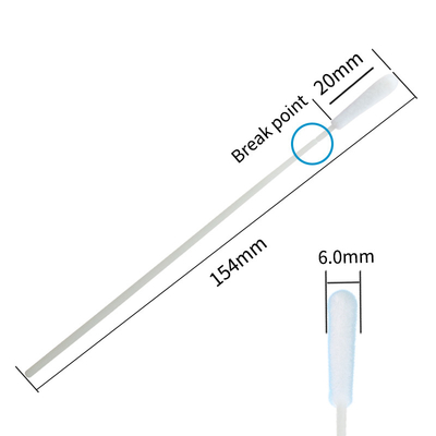 Medizinischer nasaler Nasenrachenraumtest-Putzlappen-Stock-Wegwerfdna-Virus-Prüfröhrchen